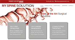 Desktop Screenshot of myspinesolution.com